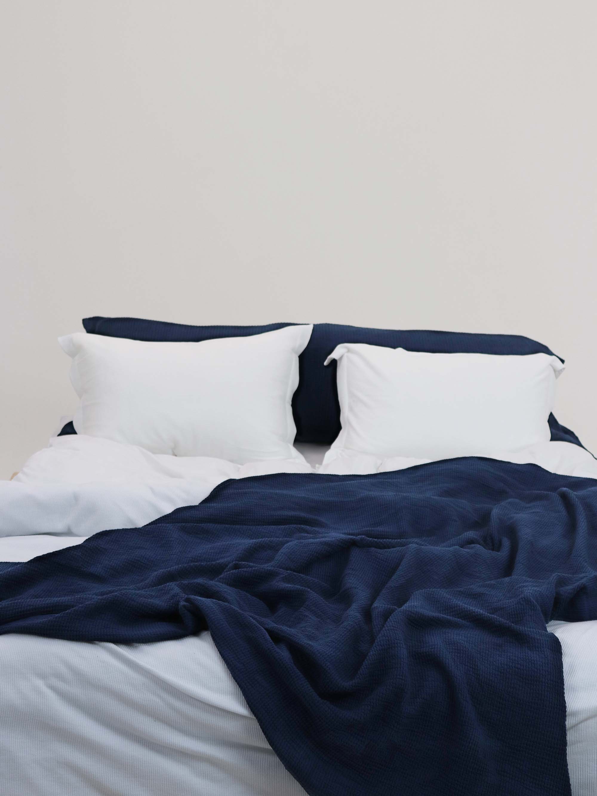 ציפית לכרית ארוכה BAMBOO - כחול