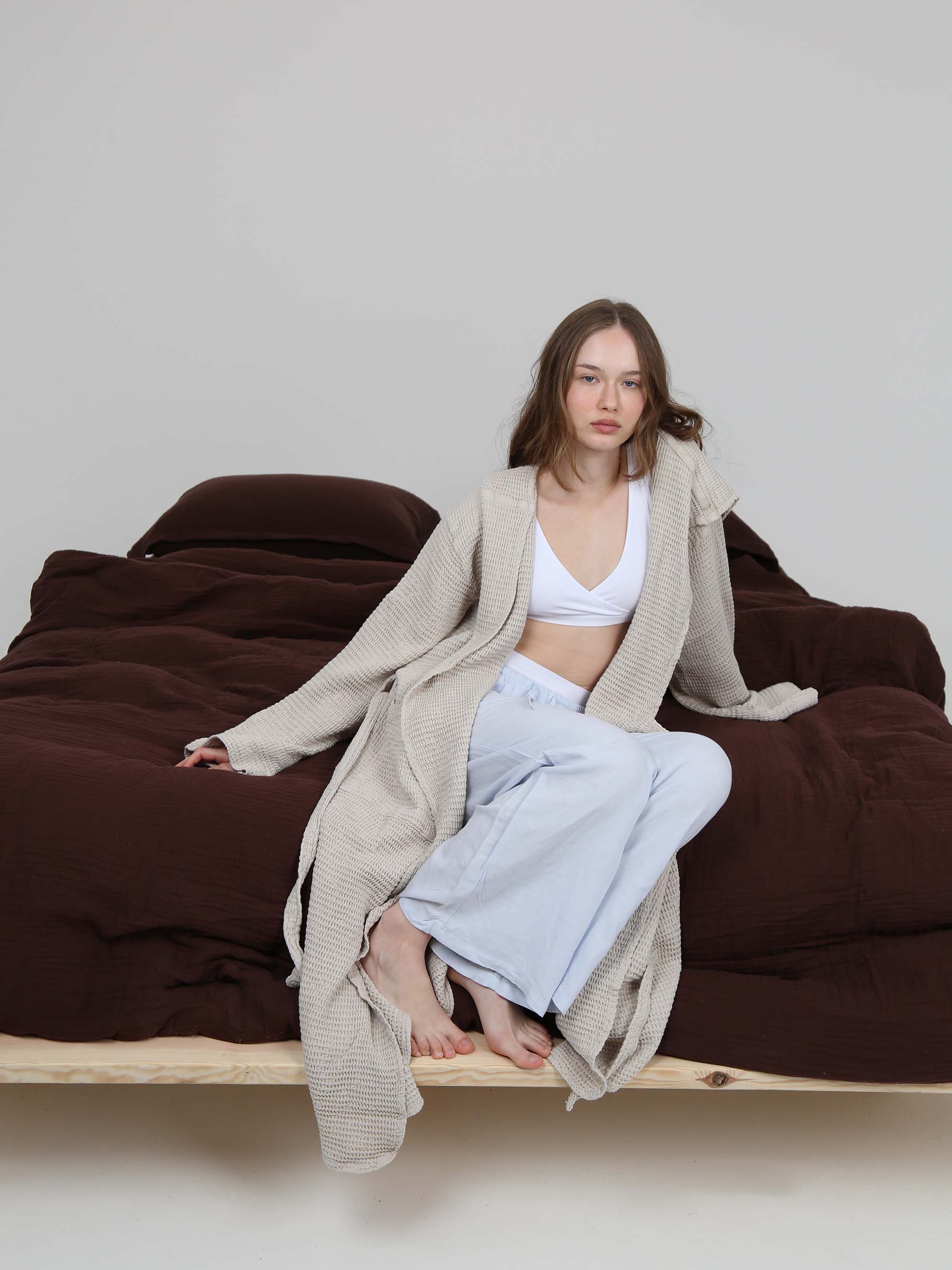 חלוק BAMBOO - אבן