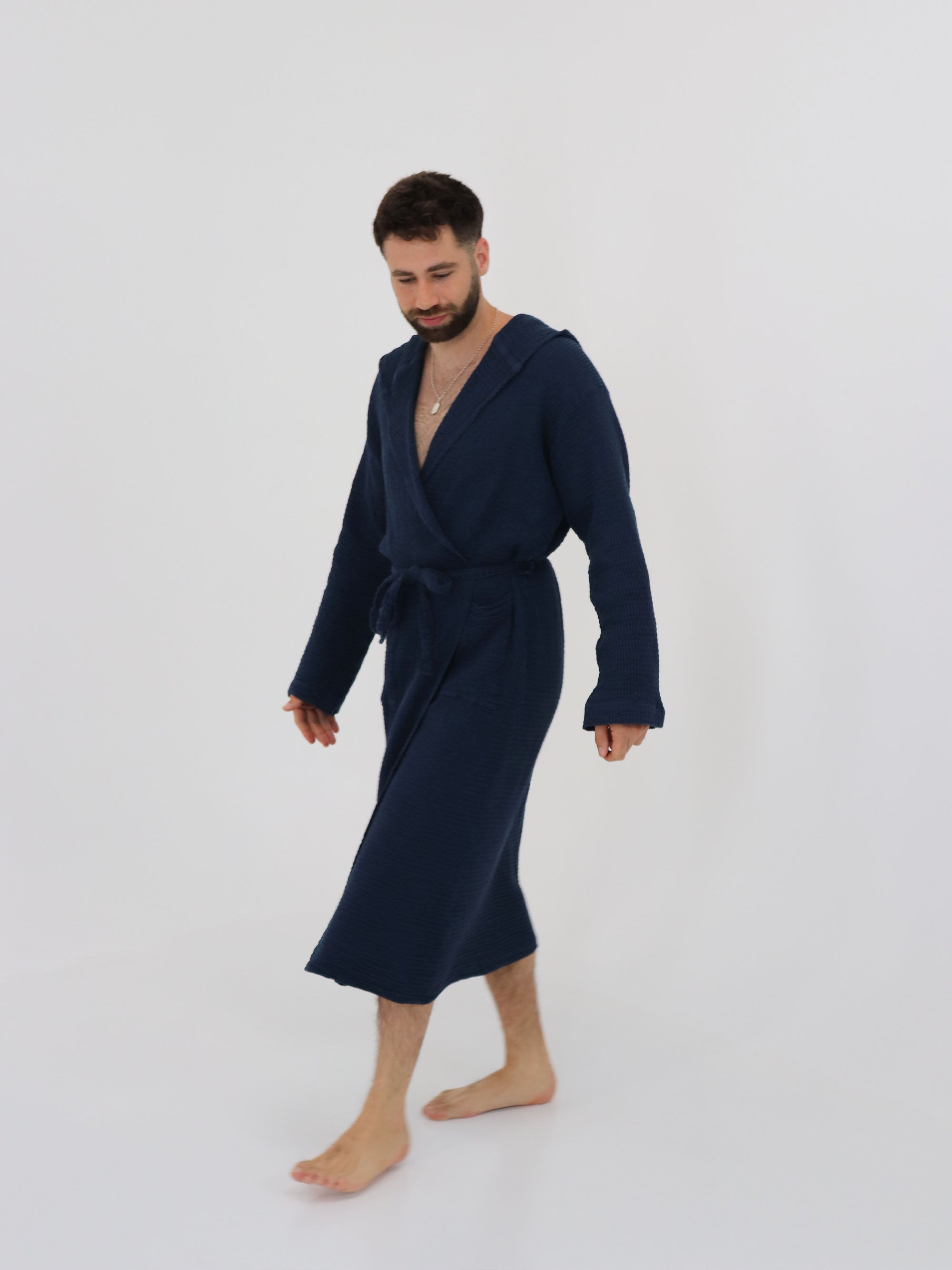 חלוק BAMBOO - כחול