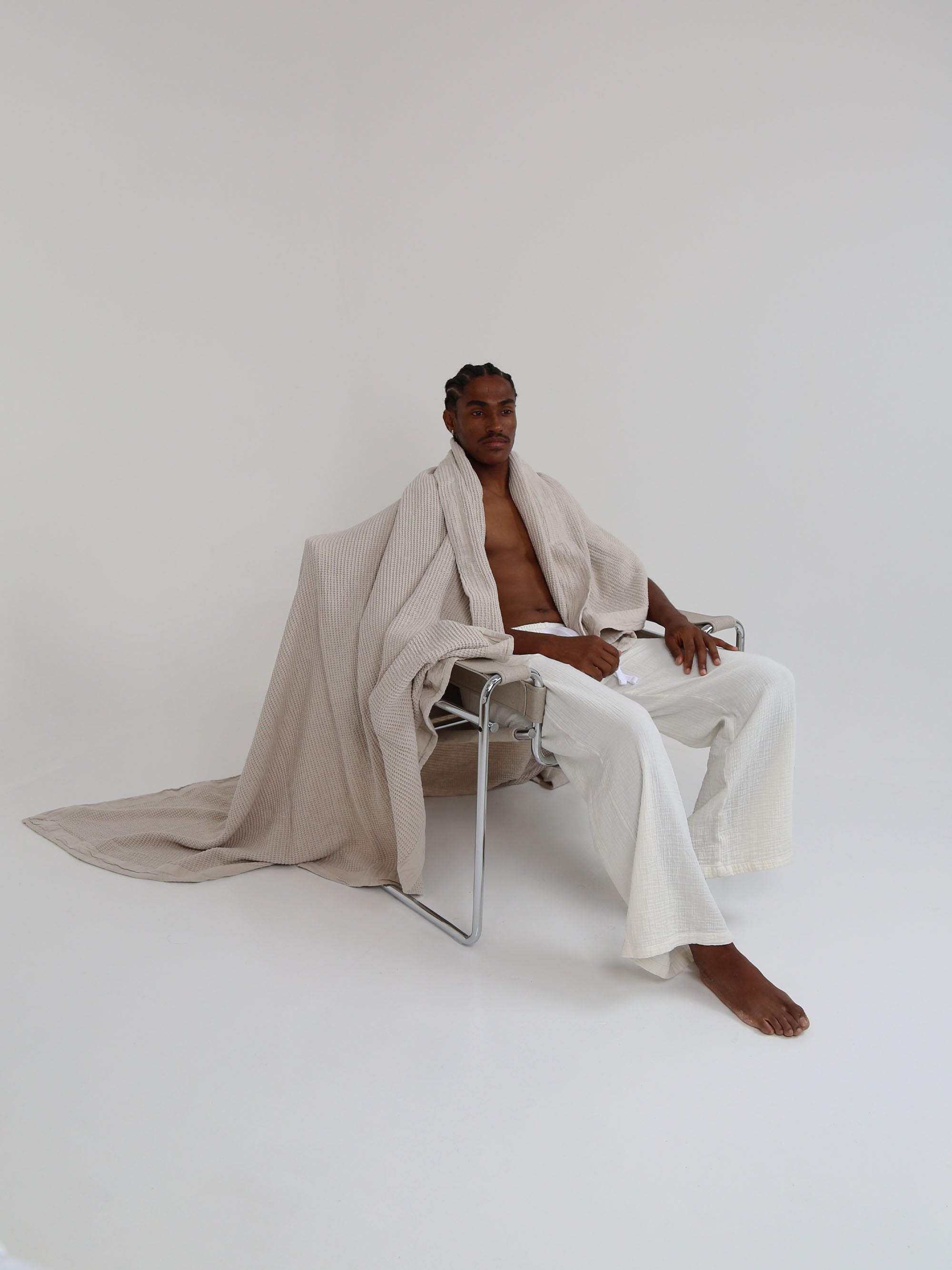 כיסוי מיטה BAMBOO - אבן