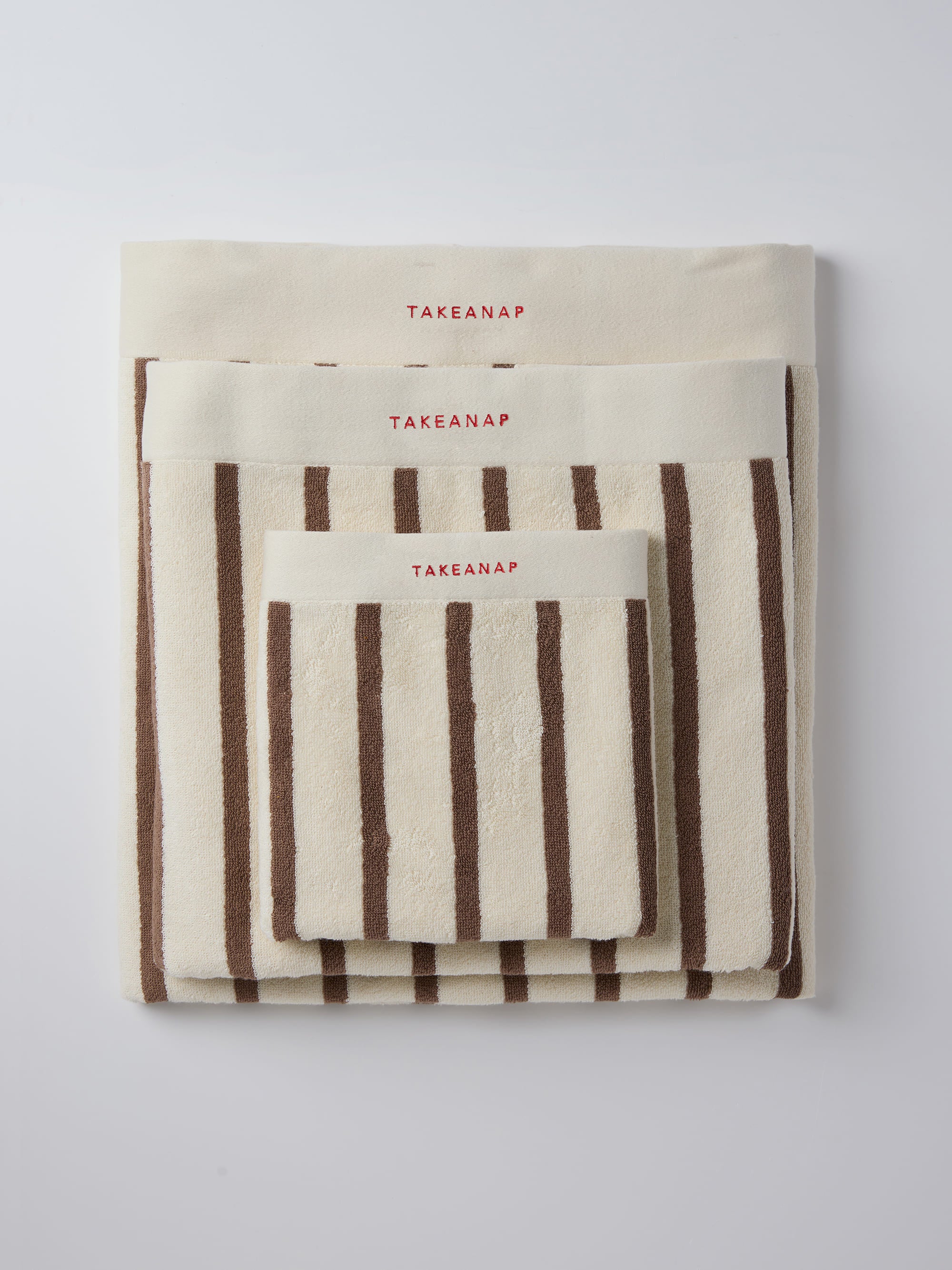 מגבות רחצה Stripes - מוקה