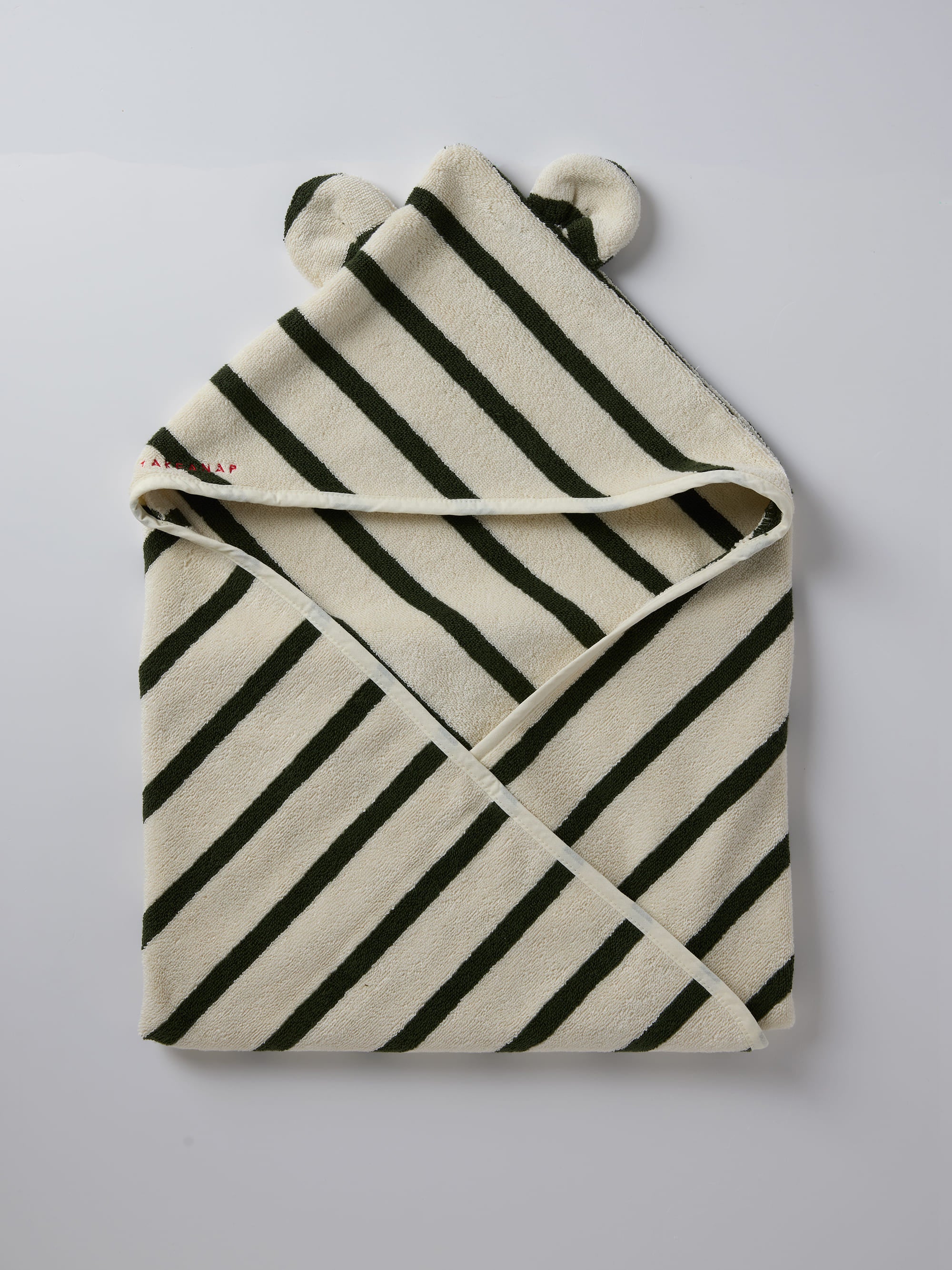 מגבת לתינוק Stripes - ירוק