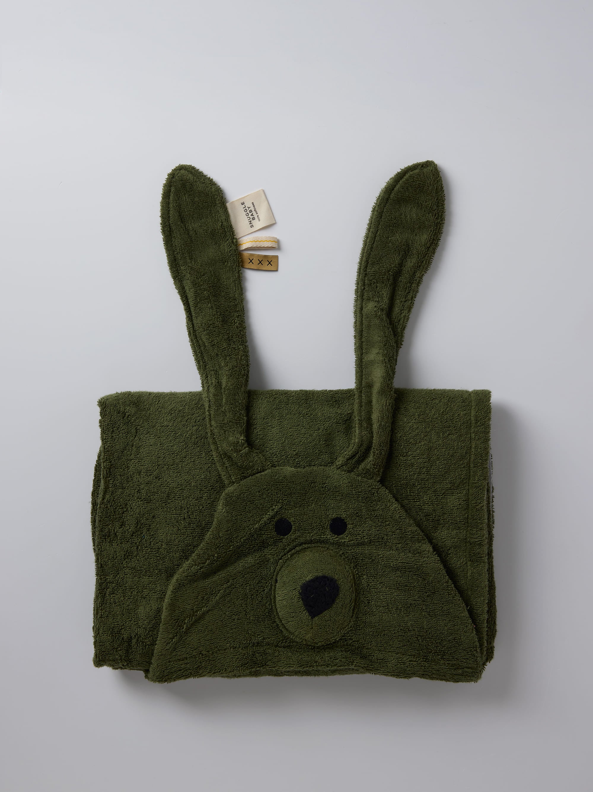 מגבת תינוק דובי בובי - ירוק