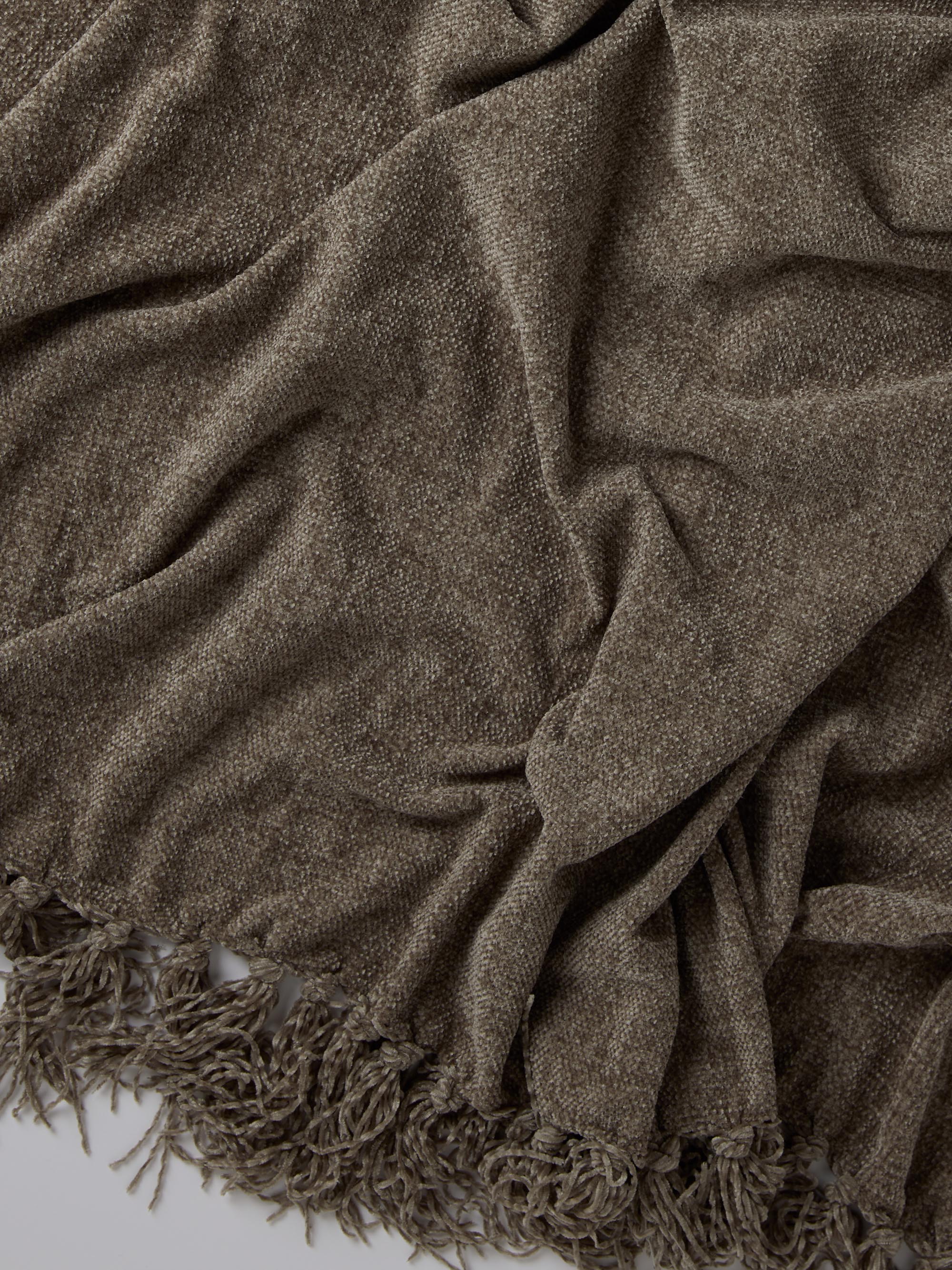 שמיכת כרבול CHENILLE - זית