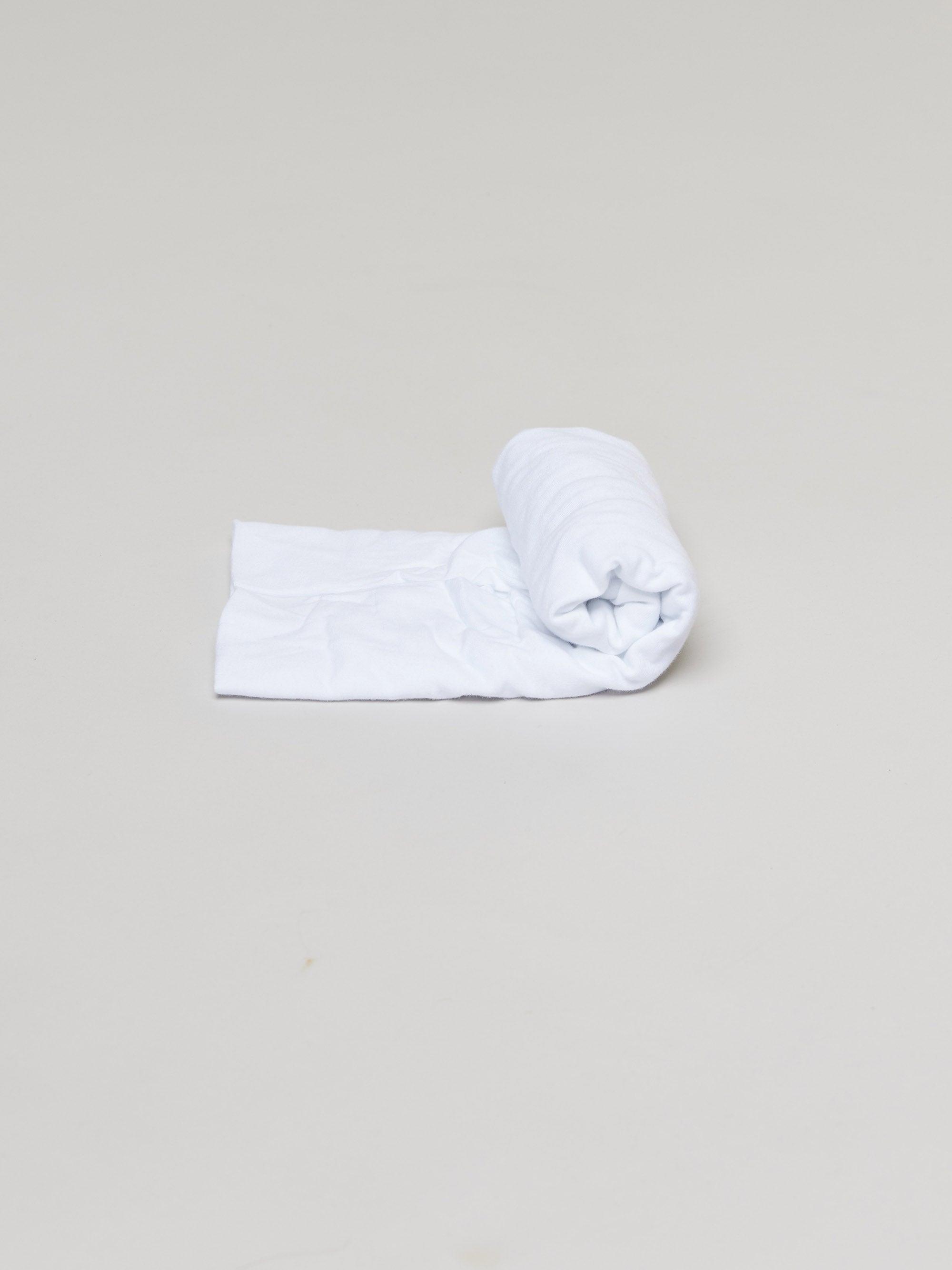 סדינים לתינוק ג׳רסי טריקו - לבן