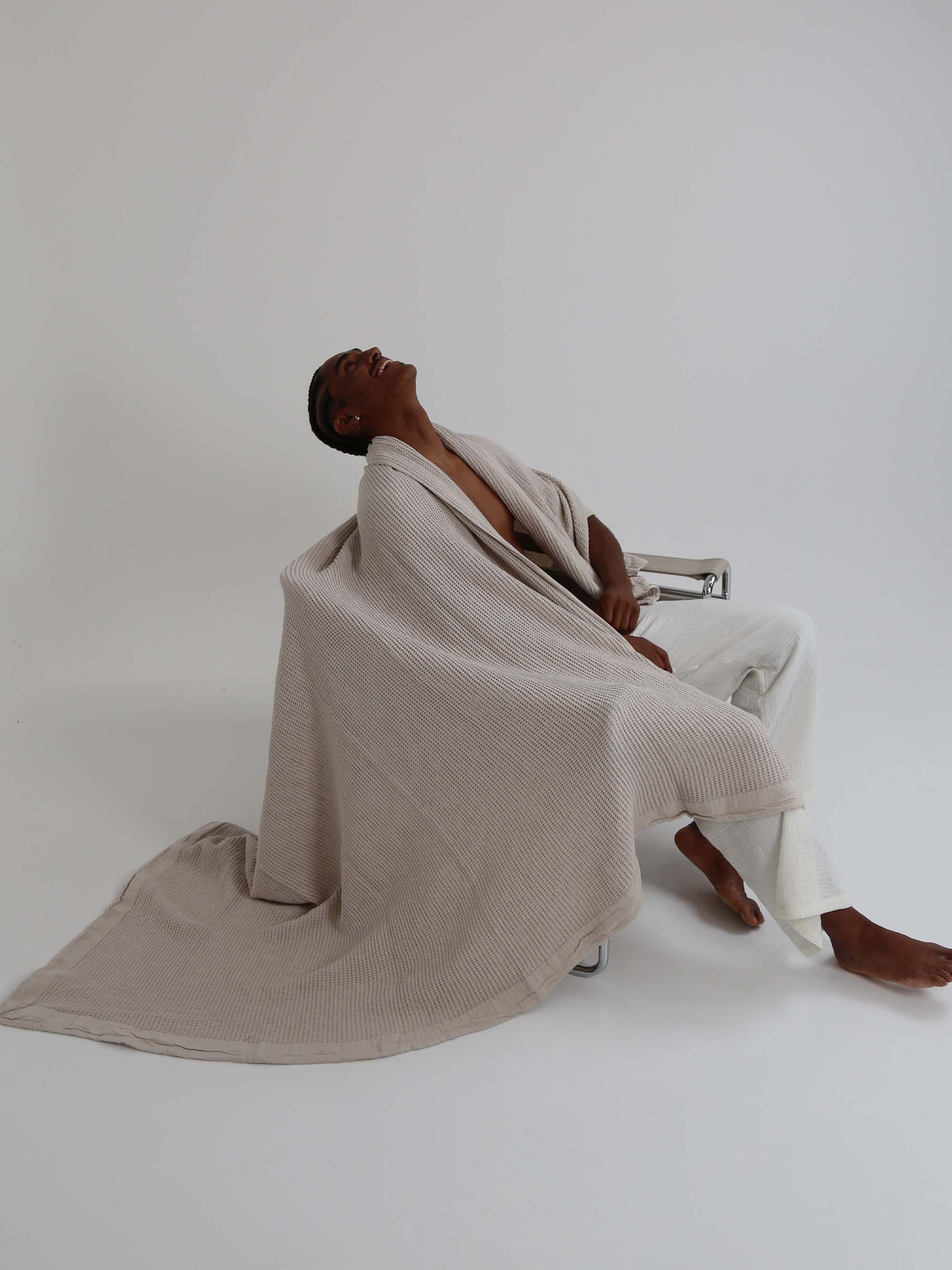 כיסוי מיטה BAMBOO - אבן