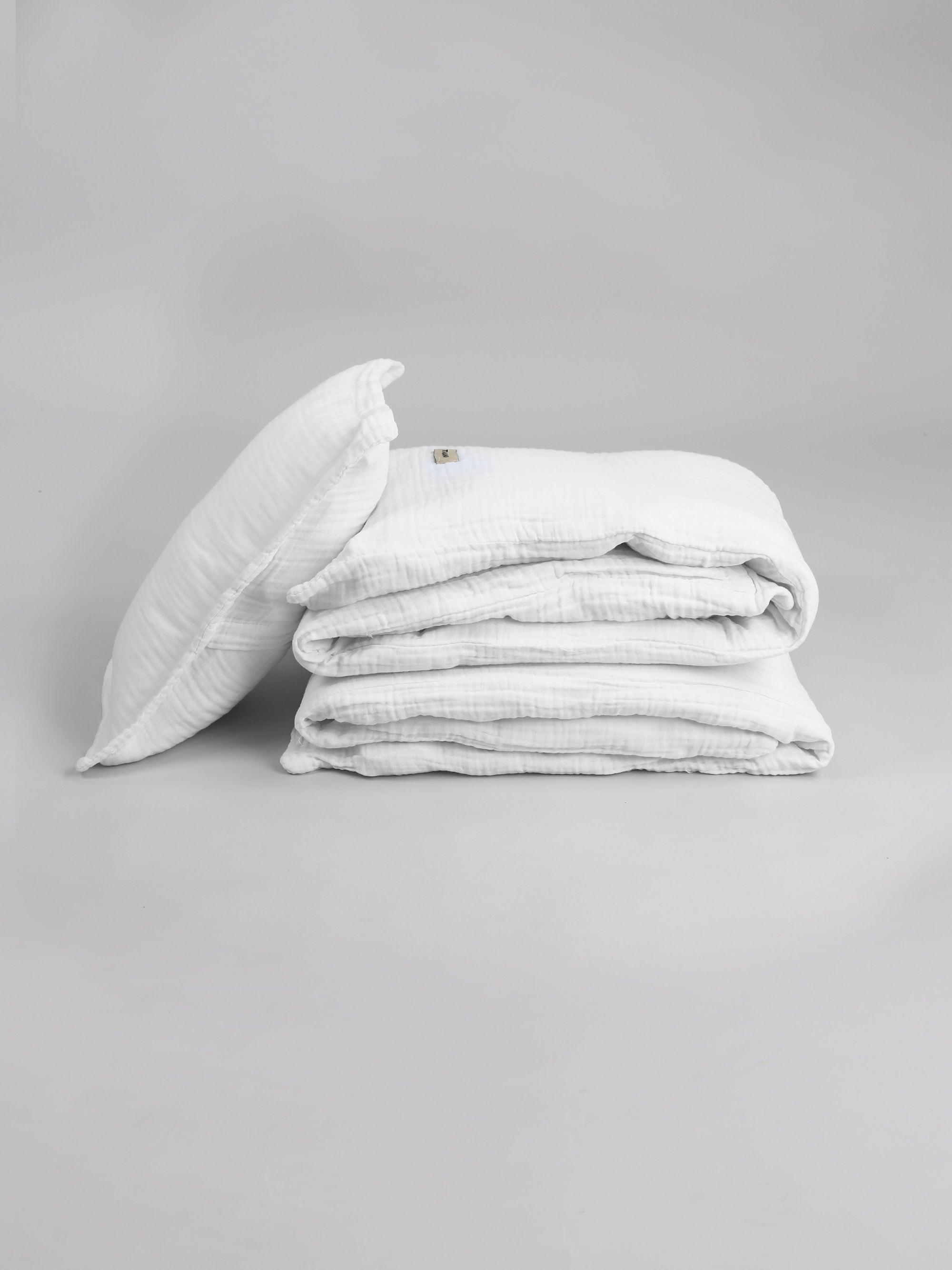 מצעים למיטת תינוק / מעבר Dream - לבן