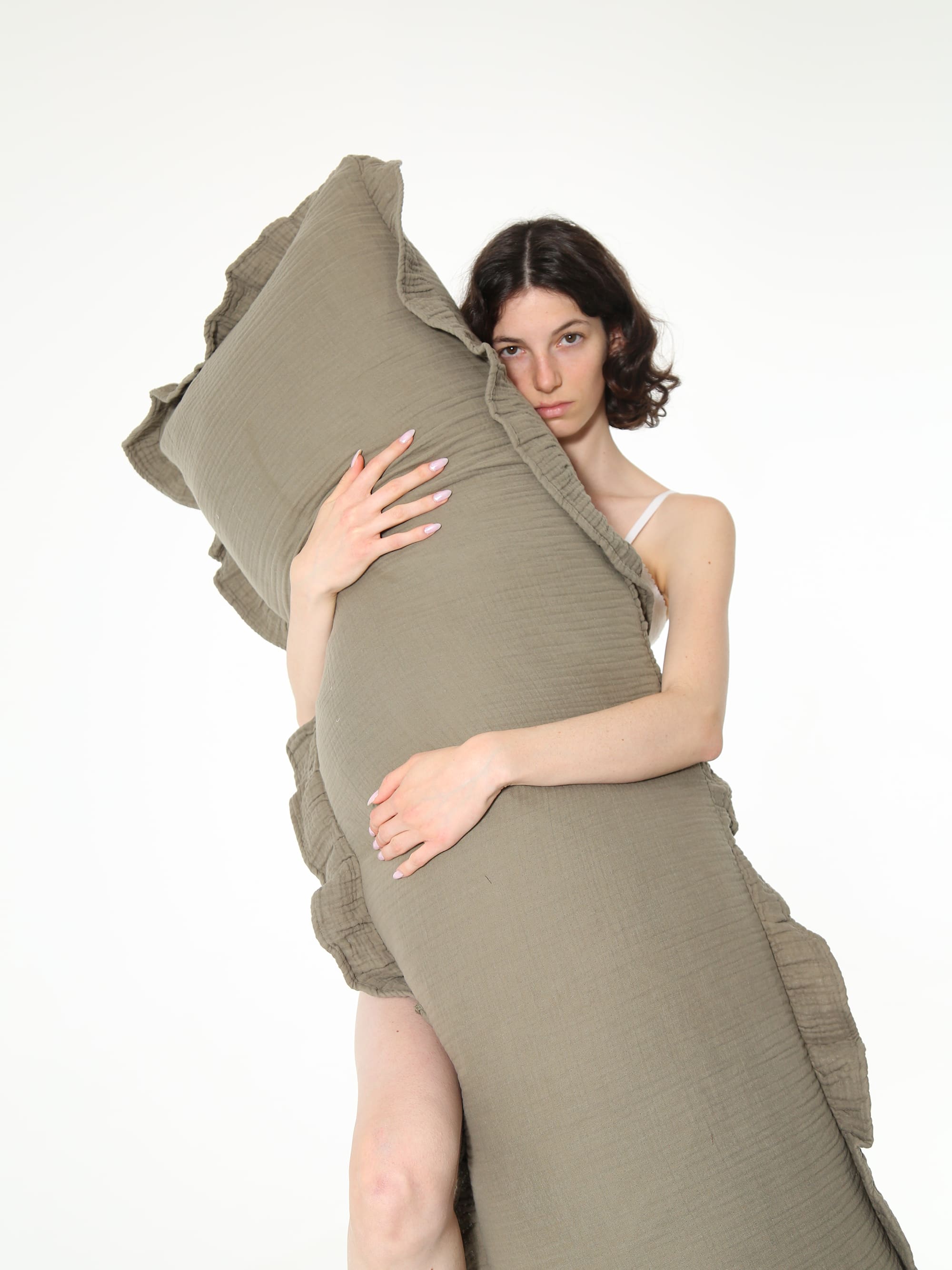 ציפית לכרית ארוכה טטרה Dream - זית