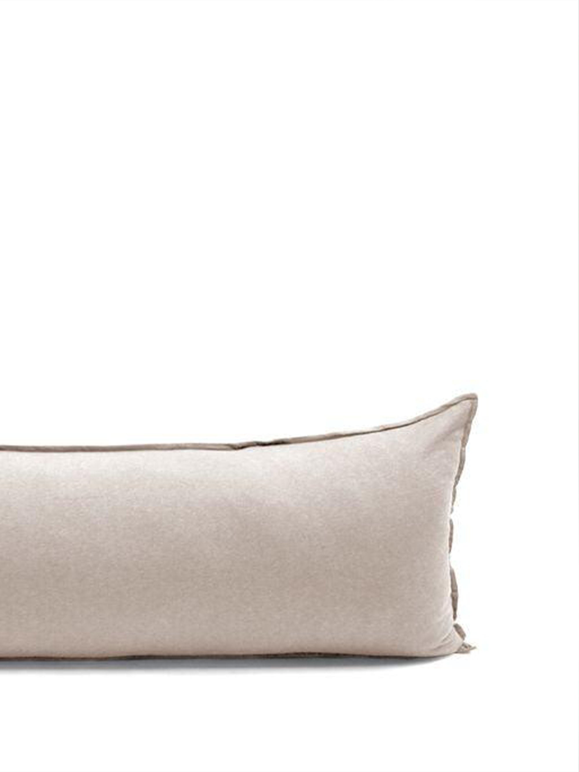 ציפית לכרית ארוכה טריקו Melange - אבן מלאנג'