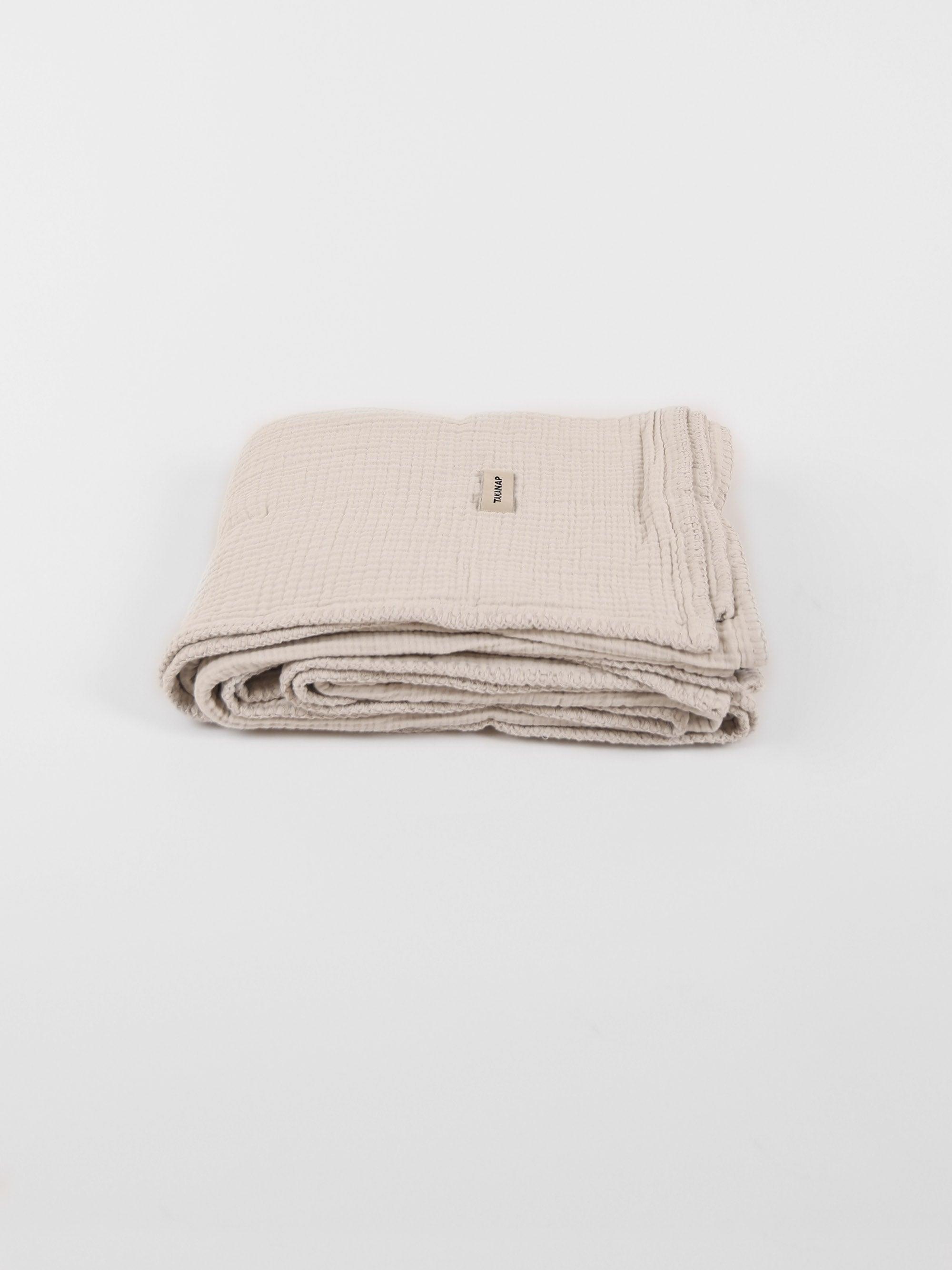 כיסוי מיטה/שמיכה רקום DREAM - אבן