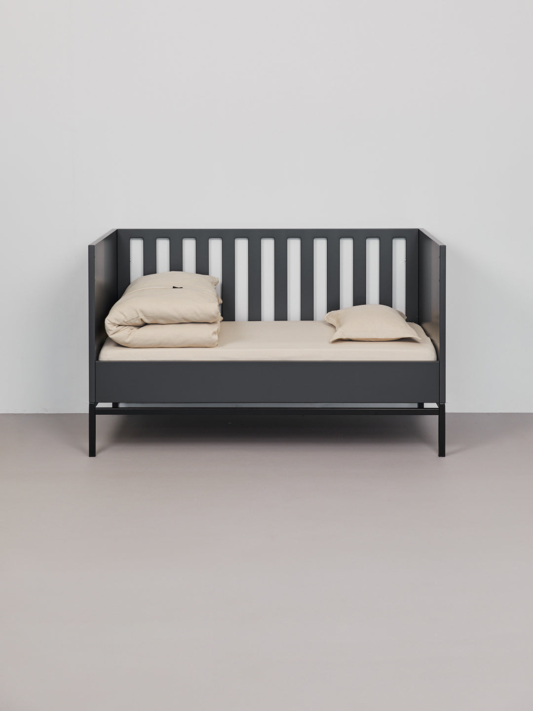 מצעים למיטת מעבר ותינוק Jacquard - אבן