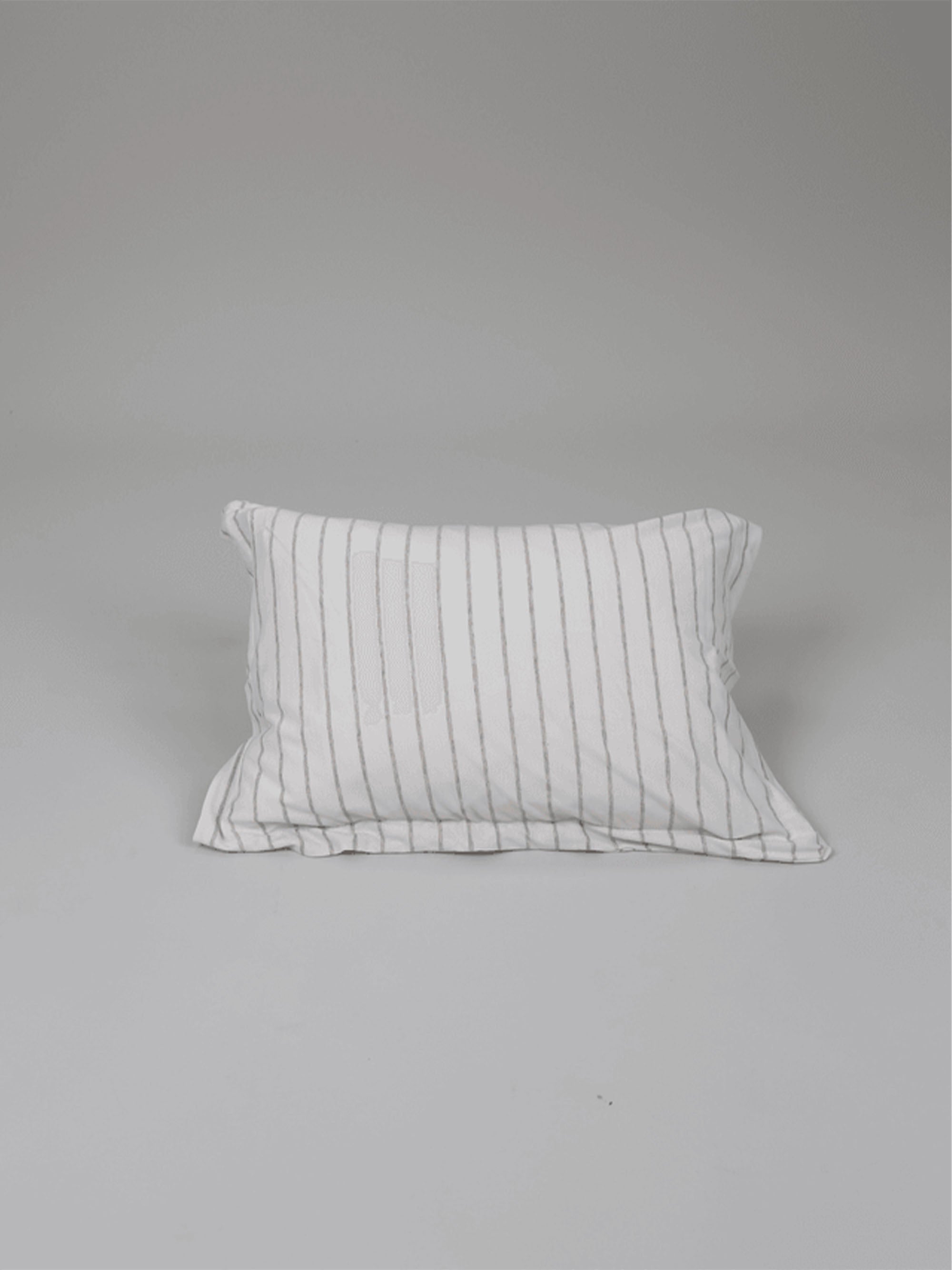 ציפית לכרית תינוק טריקו Stripes - אבן מלאנג'