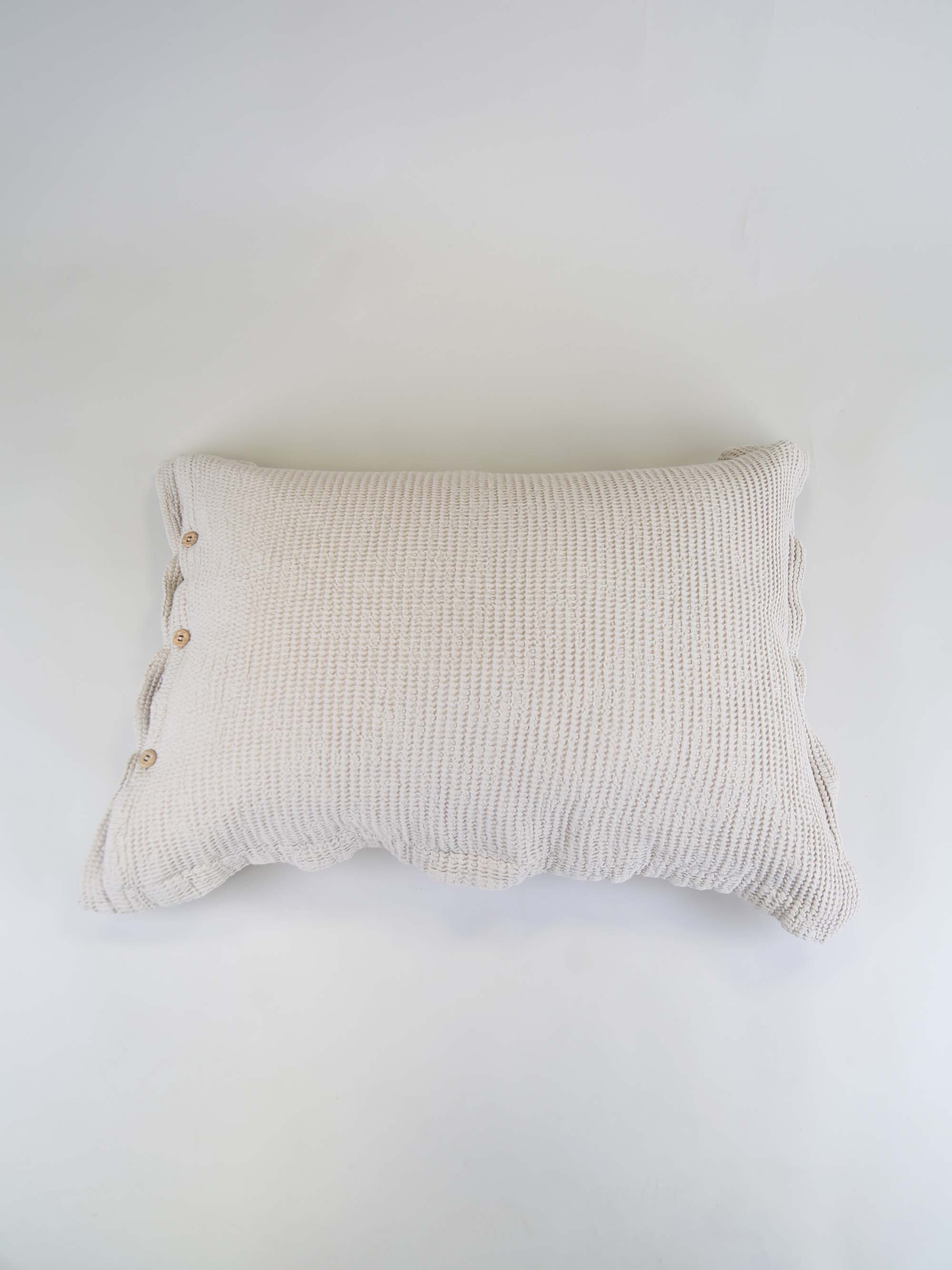 ציפית לכרית BAMBOO WAFFLE - אבן