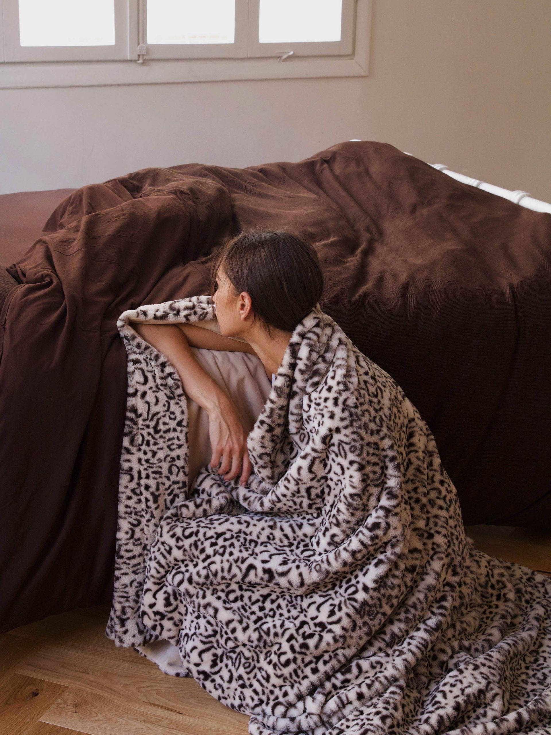 שמיכת חורף Softness - מנומר