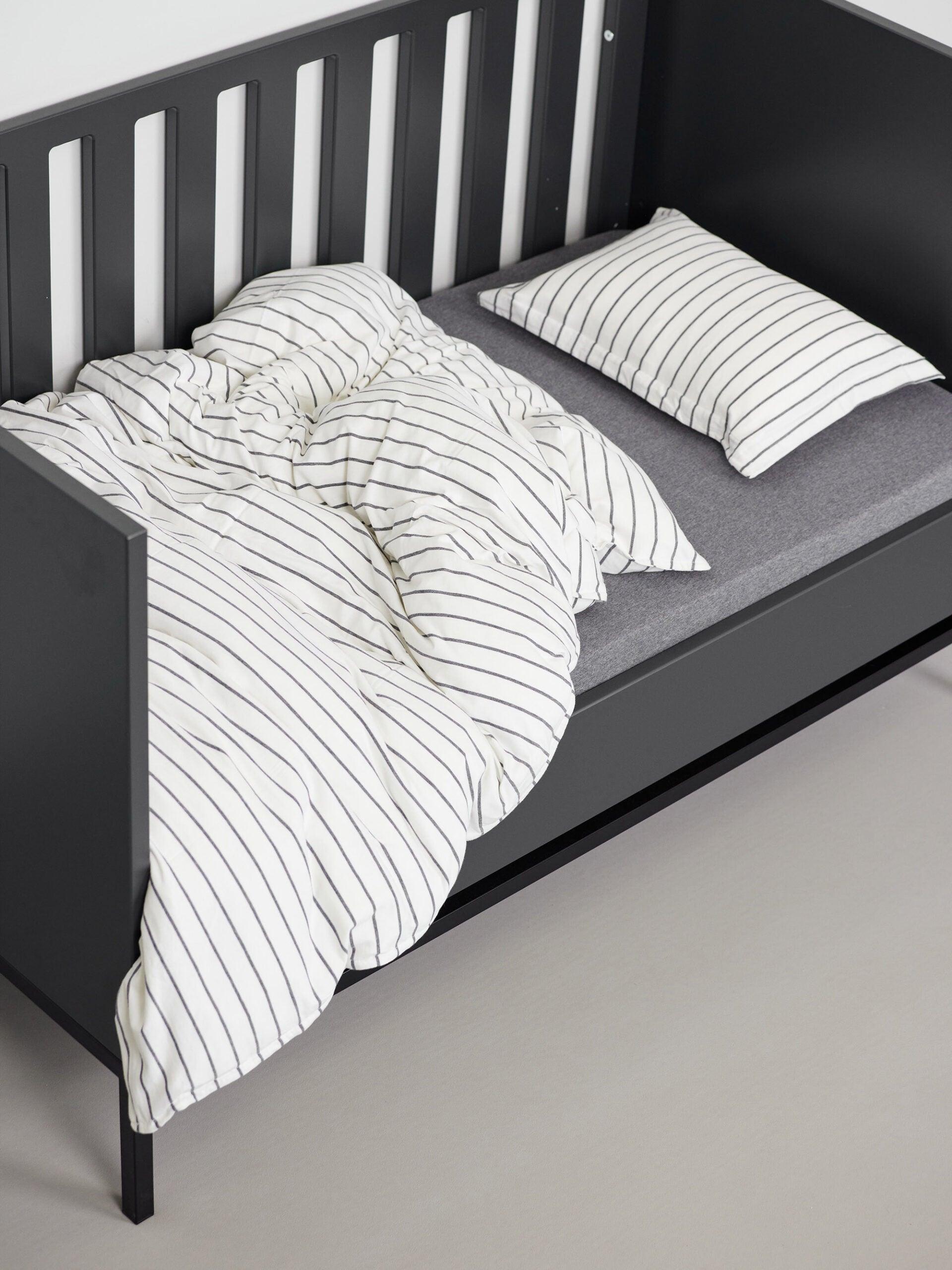 מצעים לתינוק ג'רסי Stripes - כחול מלאנג'