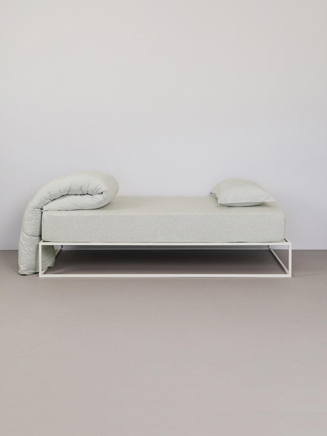 סדין ג'רסי טריקו Melange - ירוק מלאנג'