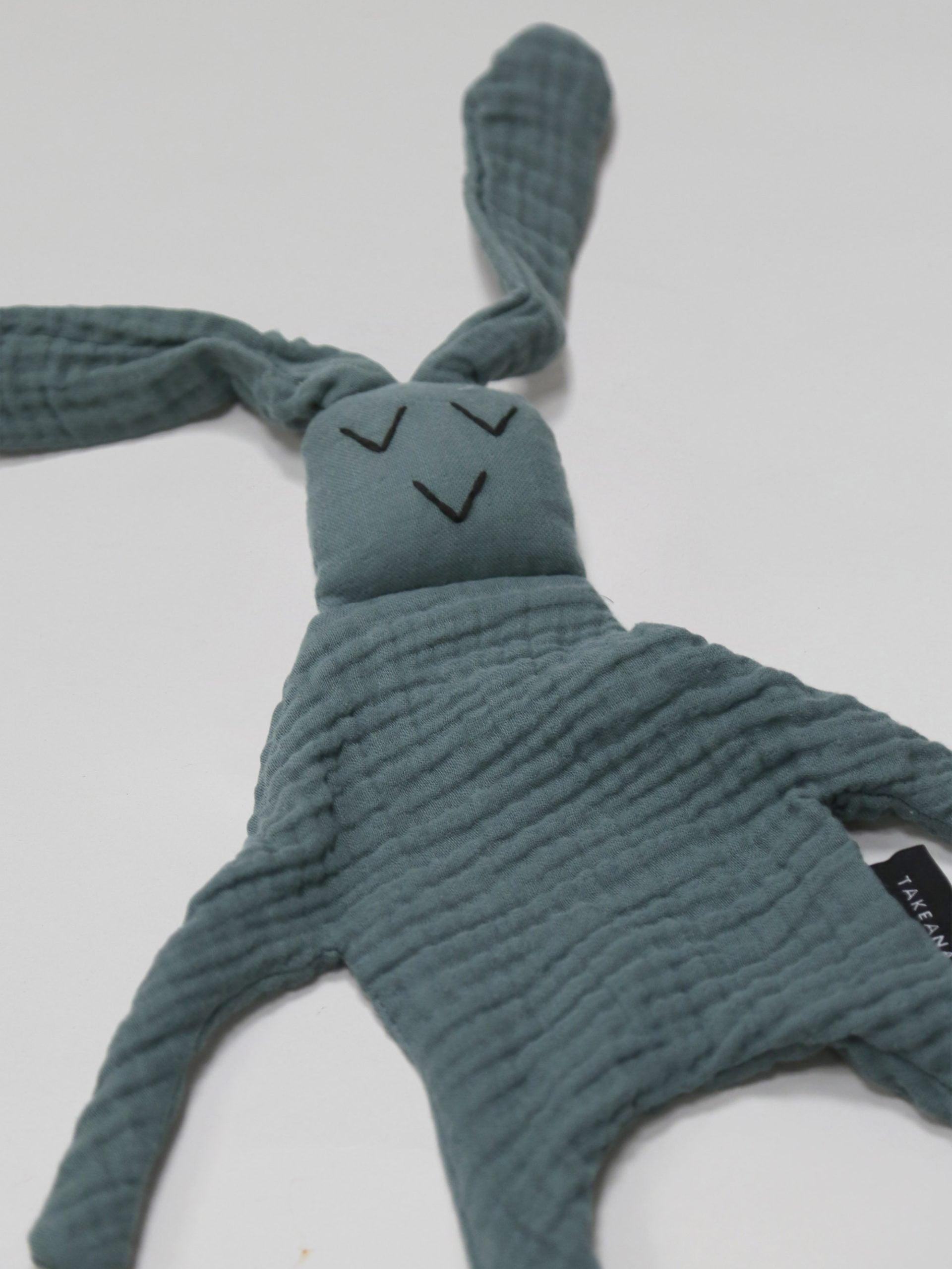 בתמונה חפץ מעבר נבי ארנבי Dream צבע אושן בתקריב על רקע אפור בהיר בוהק