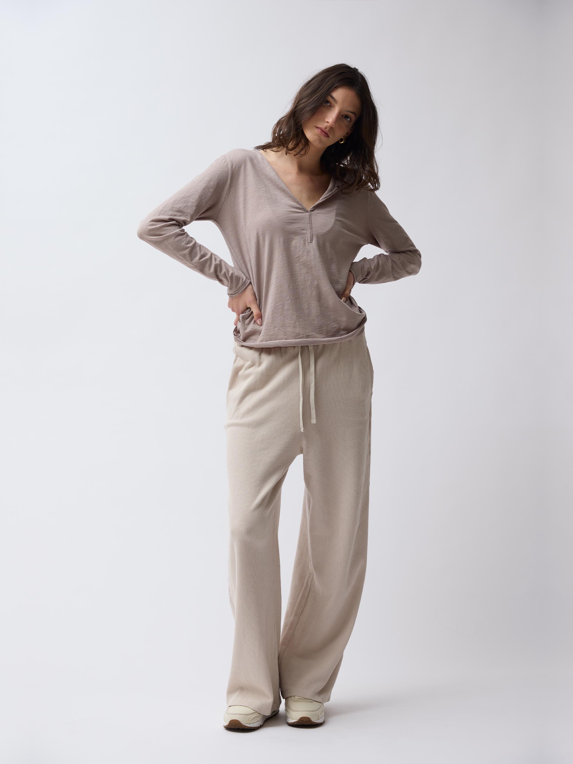 חולצת שינה SLUB - גרייג'