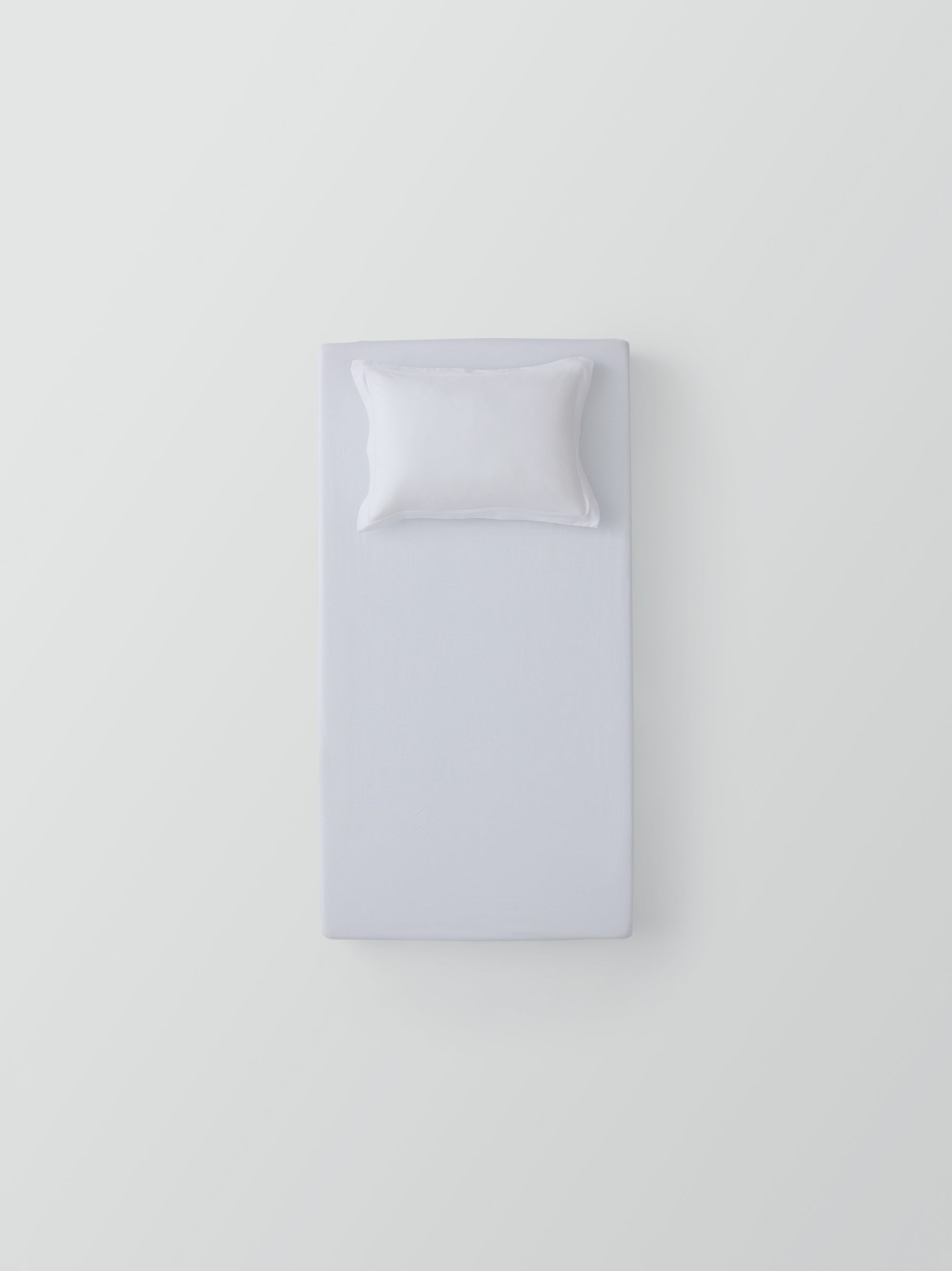 מצעים למיטת מעבר ותינוק ג'רסי Oxford - לבן