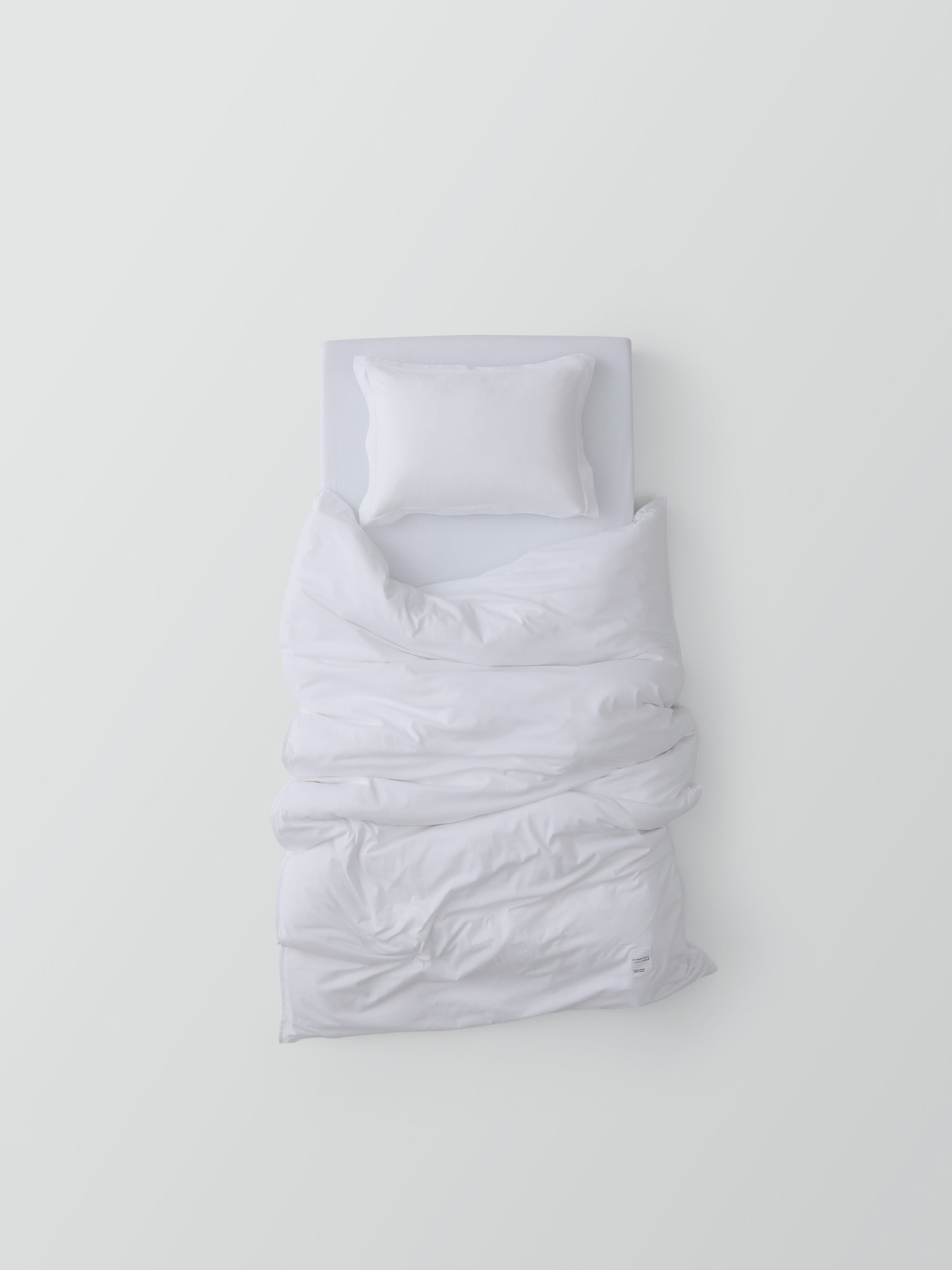 מצעים למיטת מעבר ותינוק ג'רסי Oxford - לבן