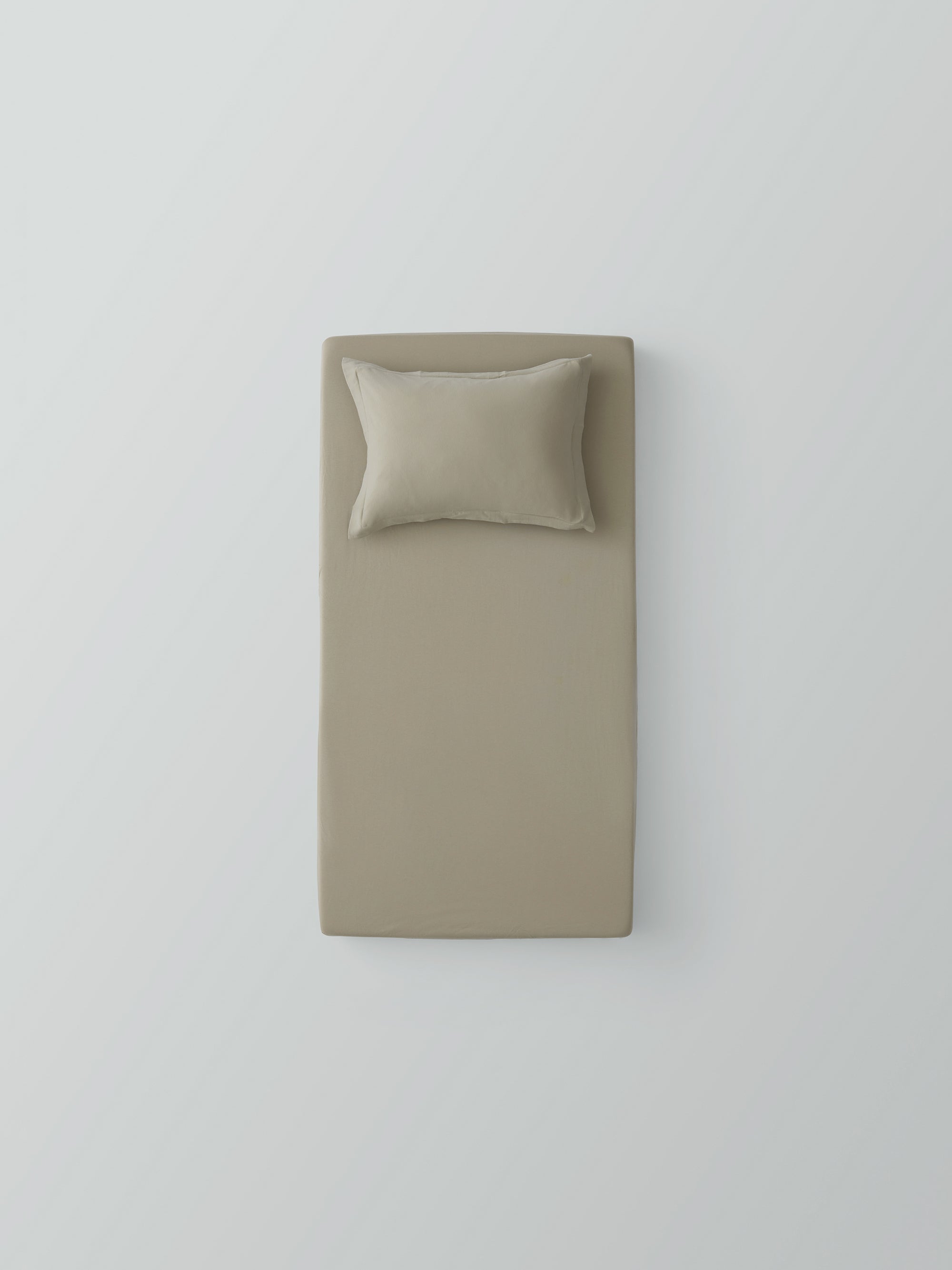 מצעים למיטת מעבר ותינוק ג'רסי Oxford - פיסטוק