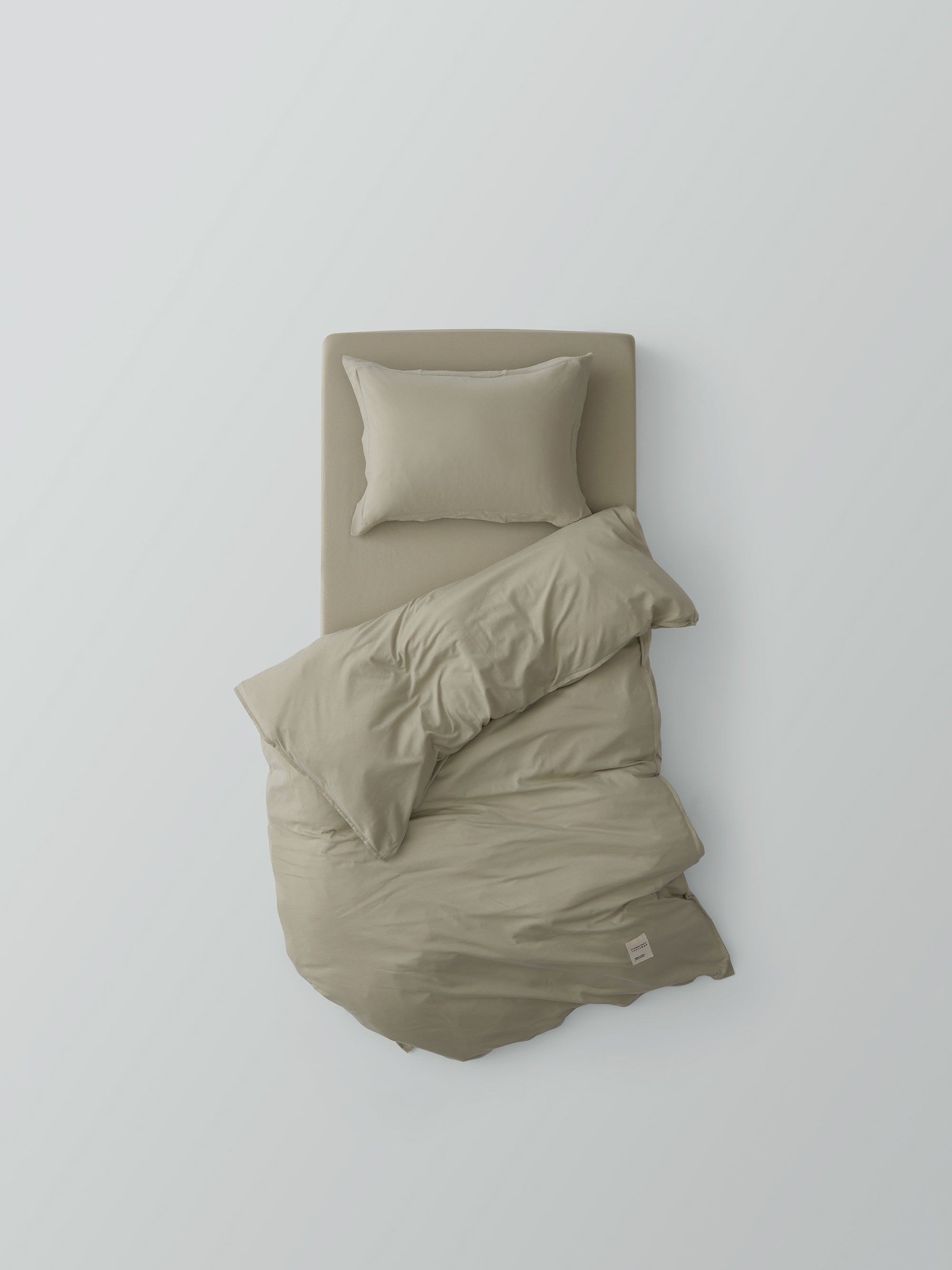 מצעים למיטת מעבר ותינוק ג'רסי Oxford - פיסטוק